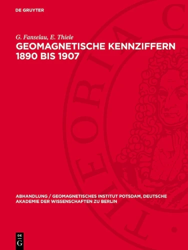 Geomagnetische Kennziffern 1890 Bis 1907