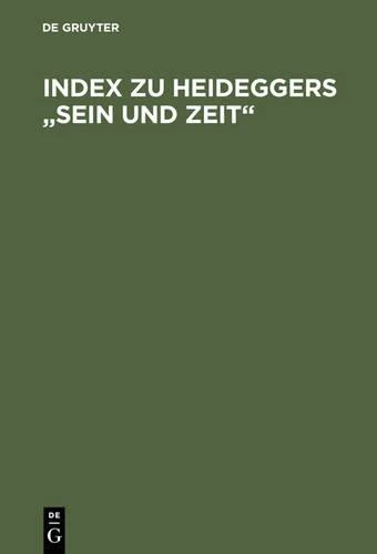 Index Zu Heideggers Sein Und Zeit