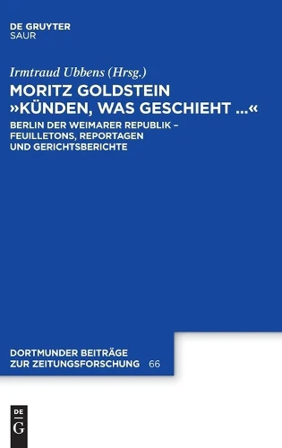 Moritz Goldstein "Künden, was geschieht..."