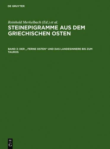 Steinepigramme Aus Dem Griech CB