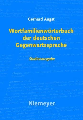 Wortfamilienwörterbuch Der Deutschen Gegenwartssprache